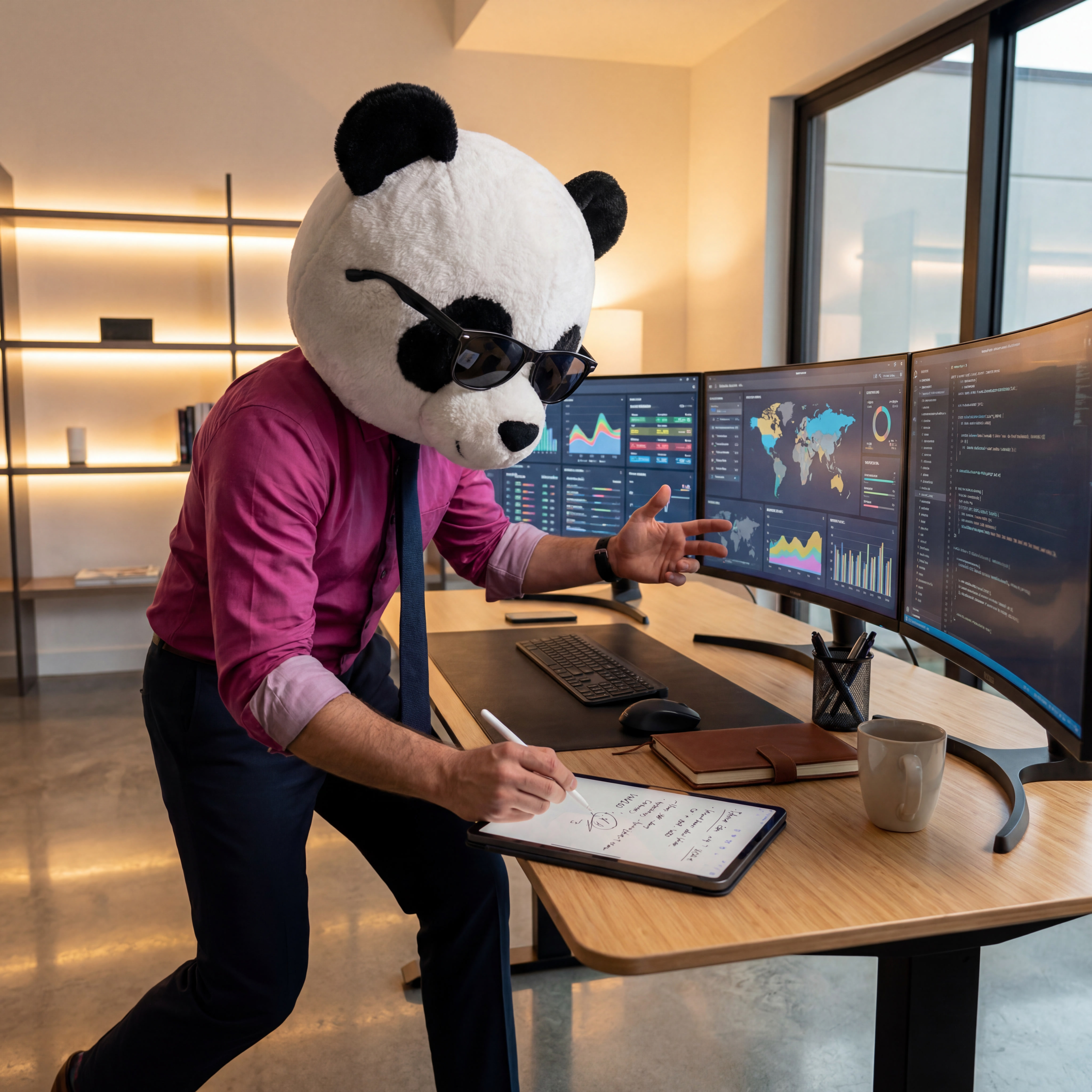 PANDA trabajando con dashboards de IA